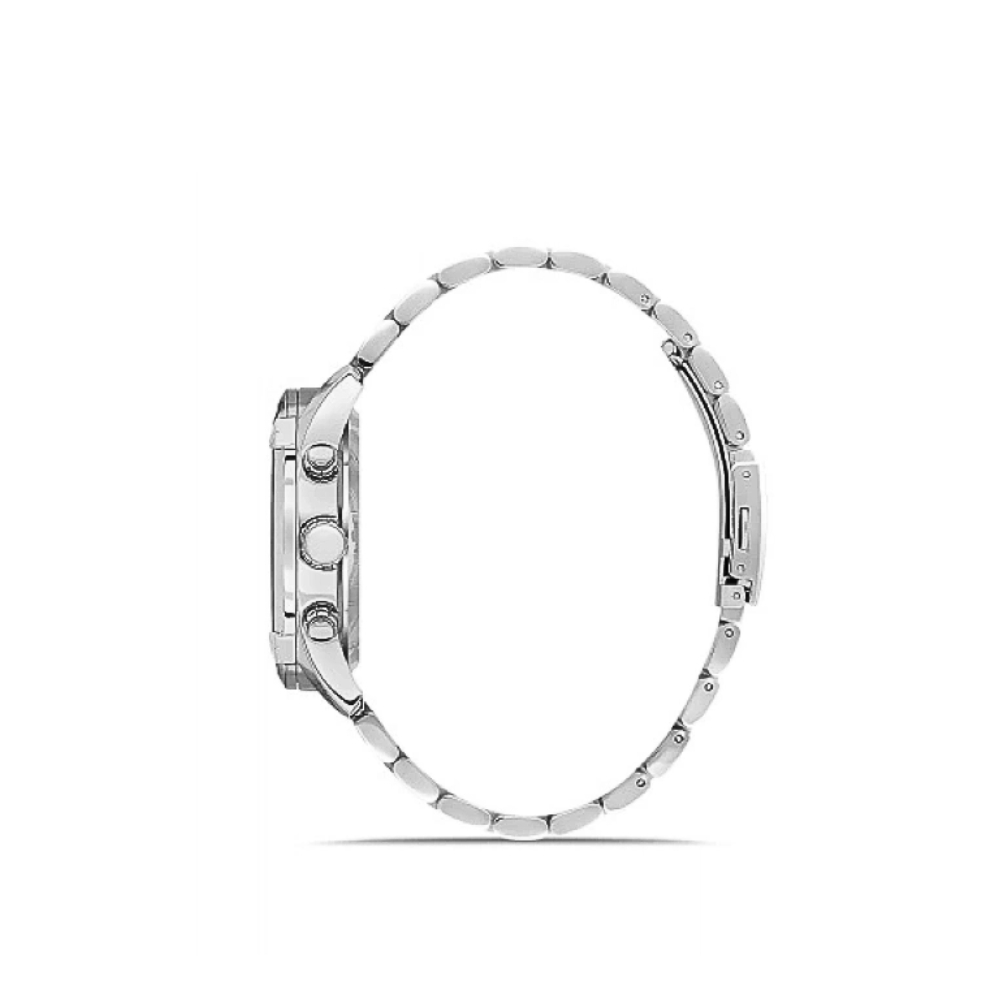 Ferro Gümüş Renk Çelik Kordon Erkek Kol Saati Fonksiyonları Aktif 3 ATM Su Geçirmez - 3