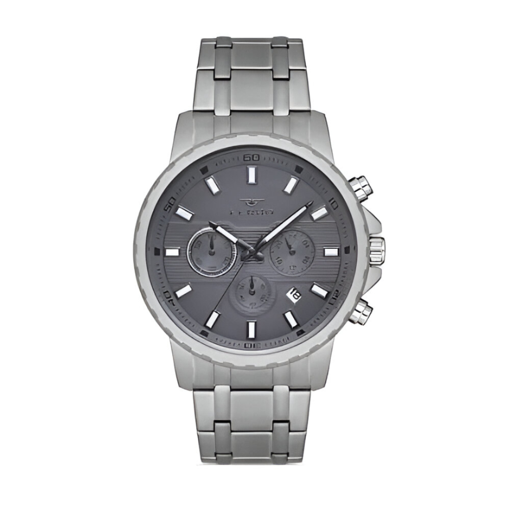 Ferro Gümüş Renk Çelik Kordon Erkek Kol Saati Fonksiyonları Aktif 3 ATM Su Geçirmez TH-FM11167AWT-U - 1