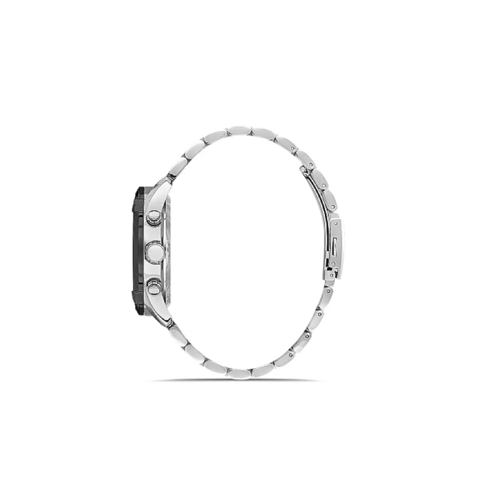 Ferro Gümüş Renk Çelik Kordon Erkek Kol Saati Fonksiyonları Aktif 3 ATM Su Geçirmez TH-FM11388A-J6 - 3