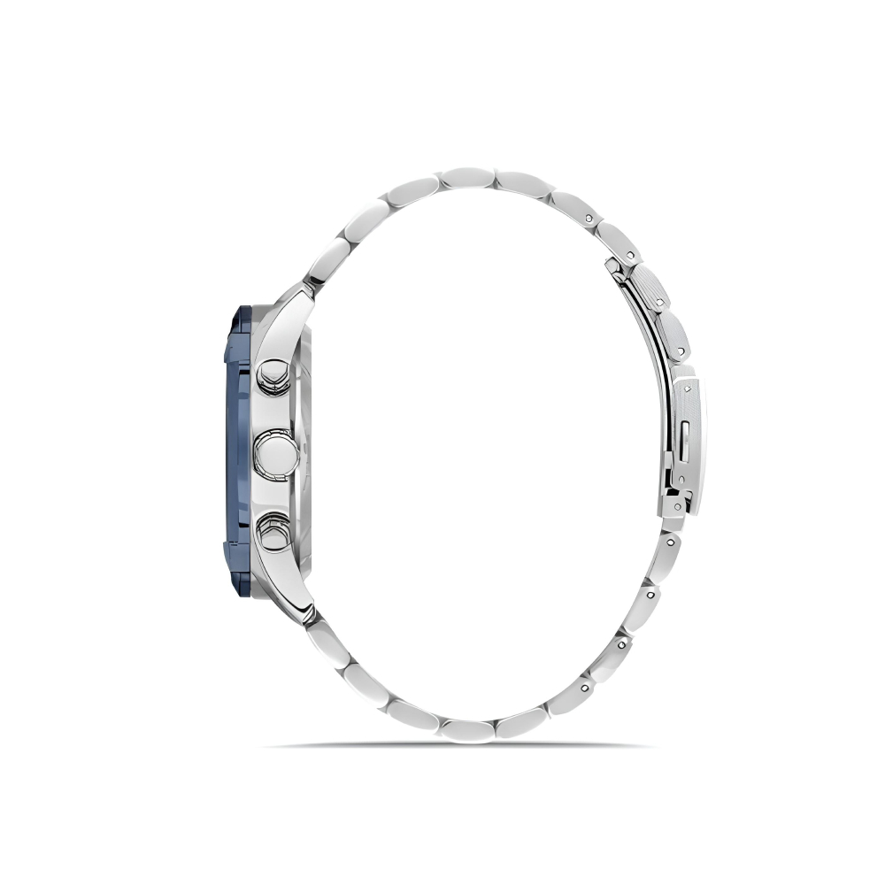 Ferro Gümüş Renk Çelik Kordon Erkek Kol Saati Fonksiyonları Aktif 3 ATM Su Geçirmez TH-FM11388A-L3 - 3