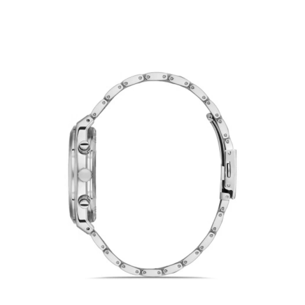 Ferro Gümüş Renk Çelik Kordon Erkek Kol Saati Fonksiyonları Aktif 3 ATM Su Geçirmez TH-FM11451A-A2 - 3