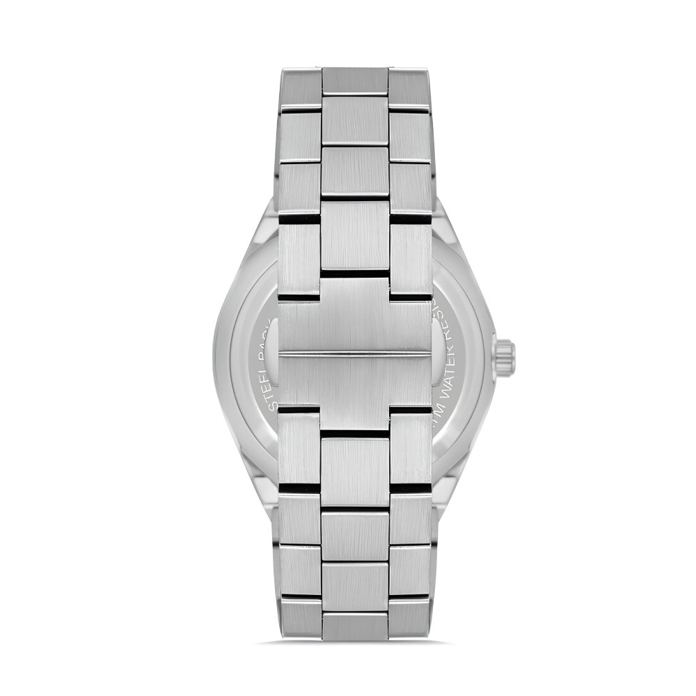 Ferro Gümüş Renk Çelik Kordon Erkek Kol Saati Fonksiyonları Aktif 3 ATM Su Geçirmez TH-FM11537AWT-A2 - 2