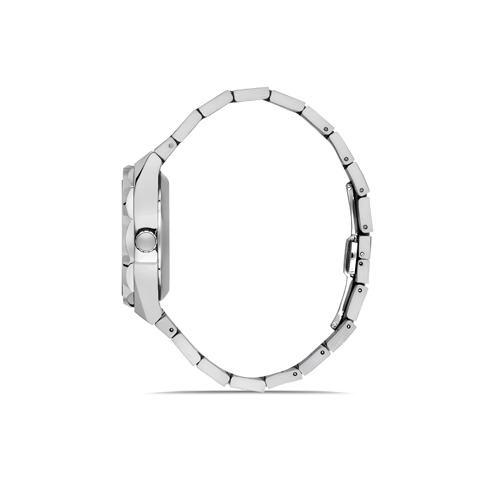 Ferro Gümüş Renk Çelik Kordon Erkek Kol Saati Fonksiyonları Aktif 3 ATM Su Geçirmez TH-FM11537AWT-A2 - 3