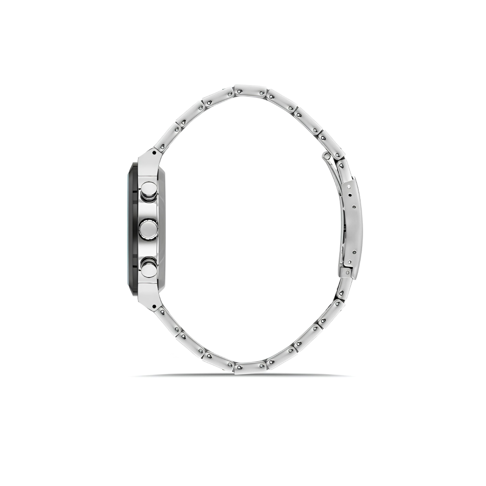 Ferro Gümüş Renk Çelik Kordon Erkek Kol Saati Fonksiyonları Aktif 3 ATM Su Geçirmez TH-FM11568AWT-J6 - 3