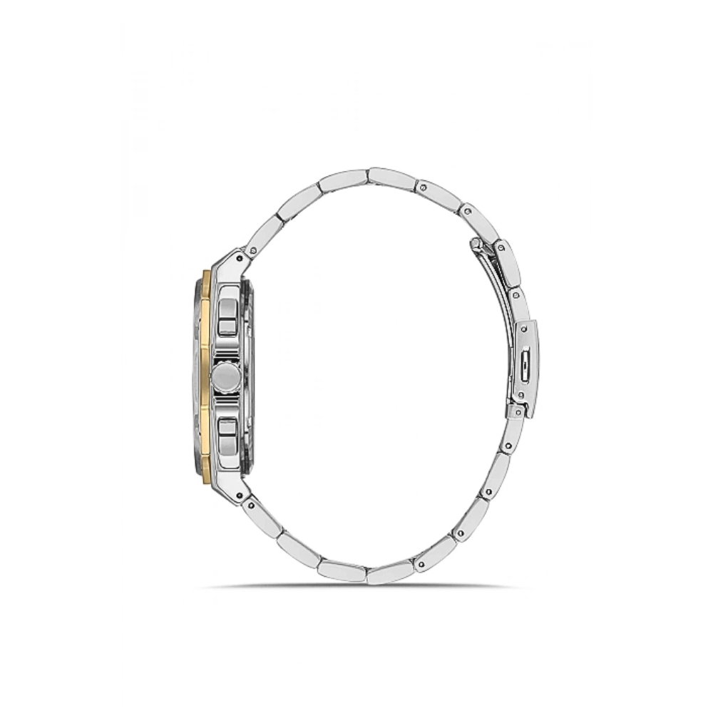 Ferro Gümüş Renk Çelik Kordon Erkek Kol Saati Fonksiyonları Aktif 3 ATM Su Geçirmez TH-FM11590AWT-D6 - 2