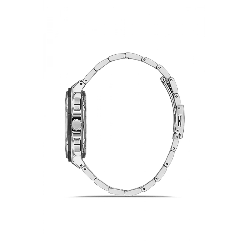 Ferro Gümüş Renk Çelik Kordon Erkek Kol Saati Fonksiyonları Aktif 3 ATM Su Geçirmez TH-FM11590AWT-J2 - 2