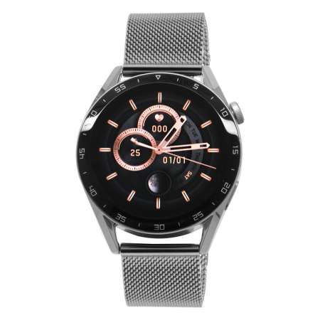 Ferro Gümüş Renk Hasır Kordonlu Akıllı Saat TH-FSW1109C-A - Tesbihane