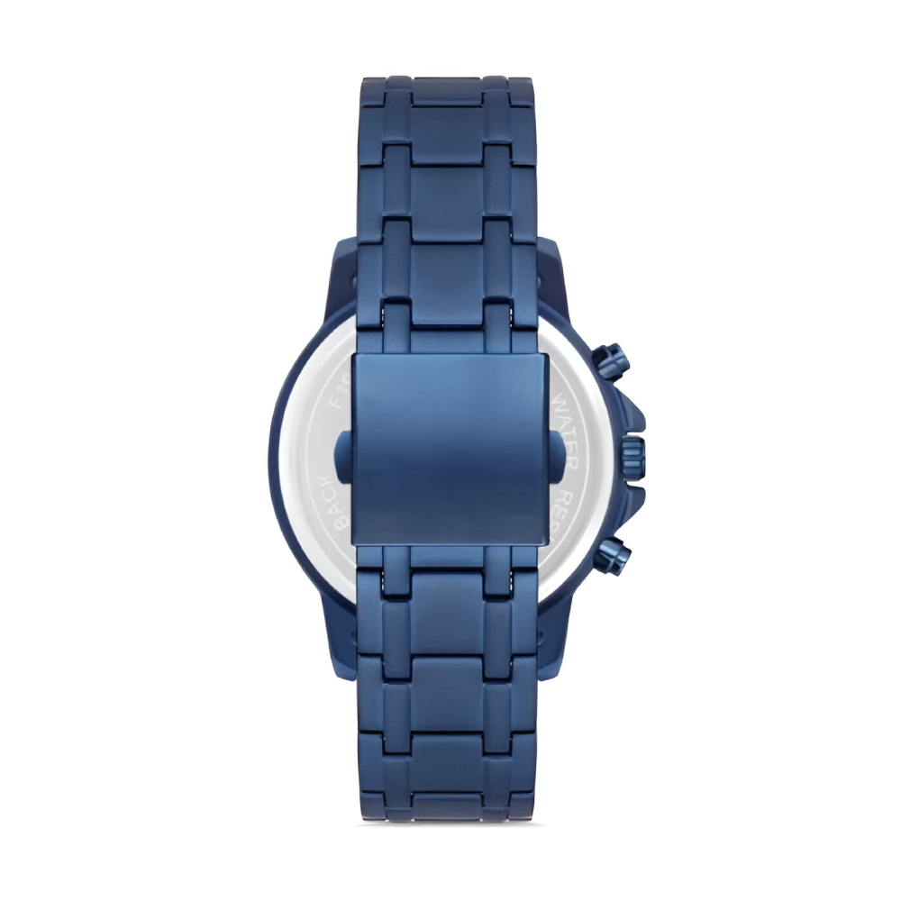 Ferro Lacivert Çelik Kordon Erkek Kol Saati Fonksiyonları Aktif 3 ATM Su Geçirmez TH-FM11167AWT-H - 2