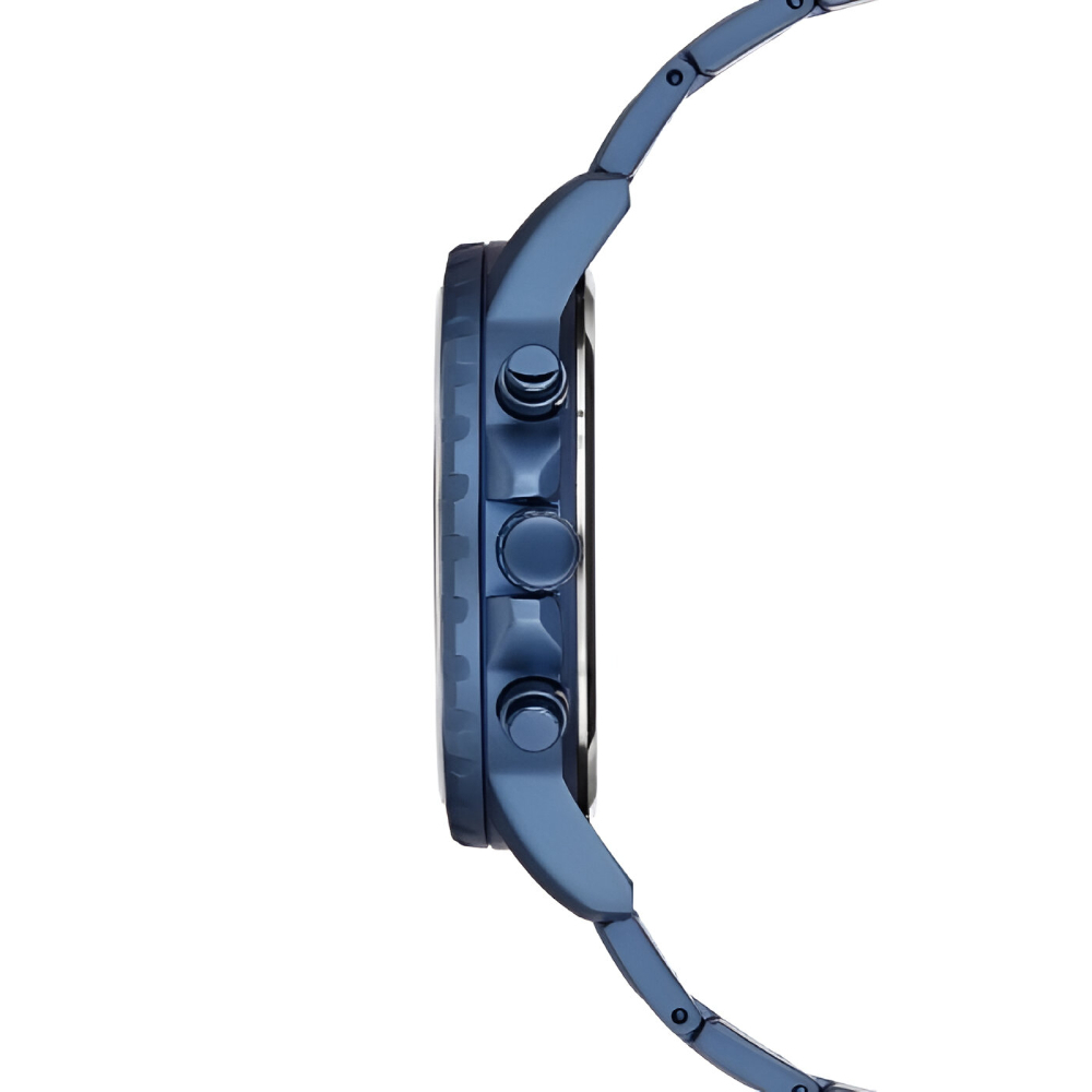 Ferro Lacivert Çelik Kordon Erkek Kol Saati Fonksiyonları Aktif 3 ATM Su Geçirmez TH-FM11167AWT-H - 3