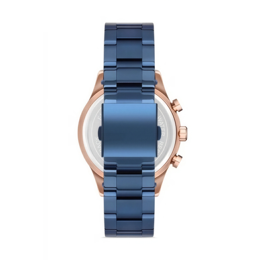 Ferro Lacivert Çelik Kordon Erkek Kol Saati Fonksiyonları Aktif 3 ATM SuGeçirmez TH- FM11180A-T - 2