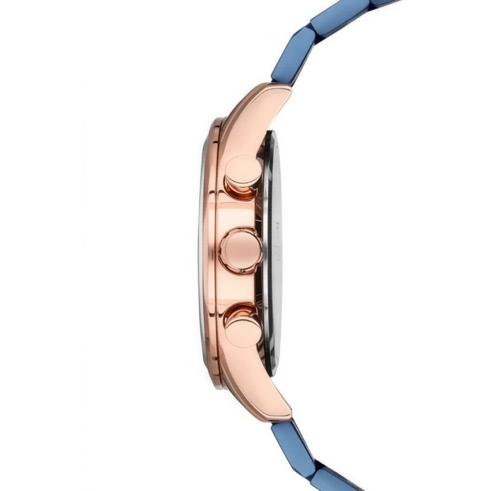 Ferro Lacivert Çelik Kordon Erkek Kol Saati Fonksiyonları Aktif 3 ATM SuGeçirmez TH- FM11180A-T - 3