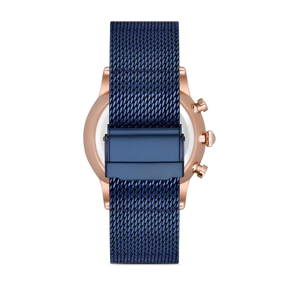 Ferro Lacivert Hasır Kordon Erkek Kol Saati Fonksiyonları Aktif 3 ATM Su Geçirmez - 2