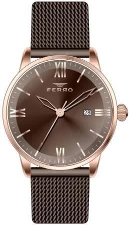 Ferro Otantik Renk Hasır Kordonlu Erkek Kol Saati TH-F11182C-S - Tesbihane