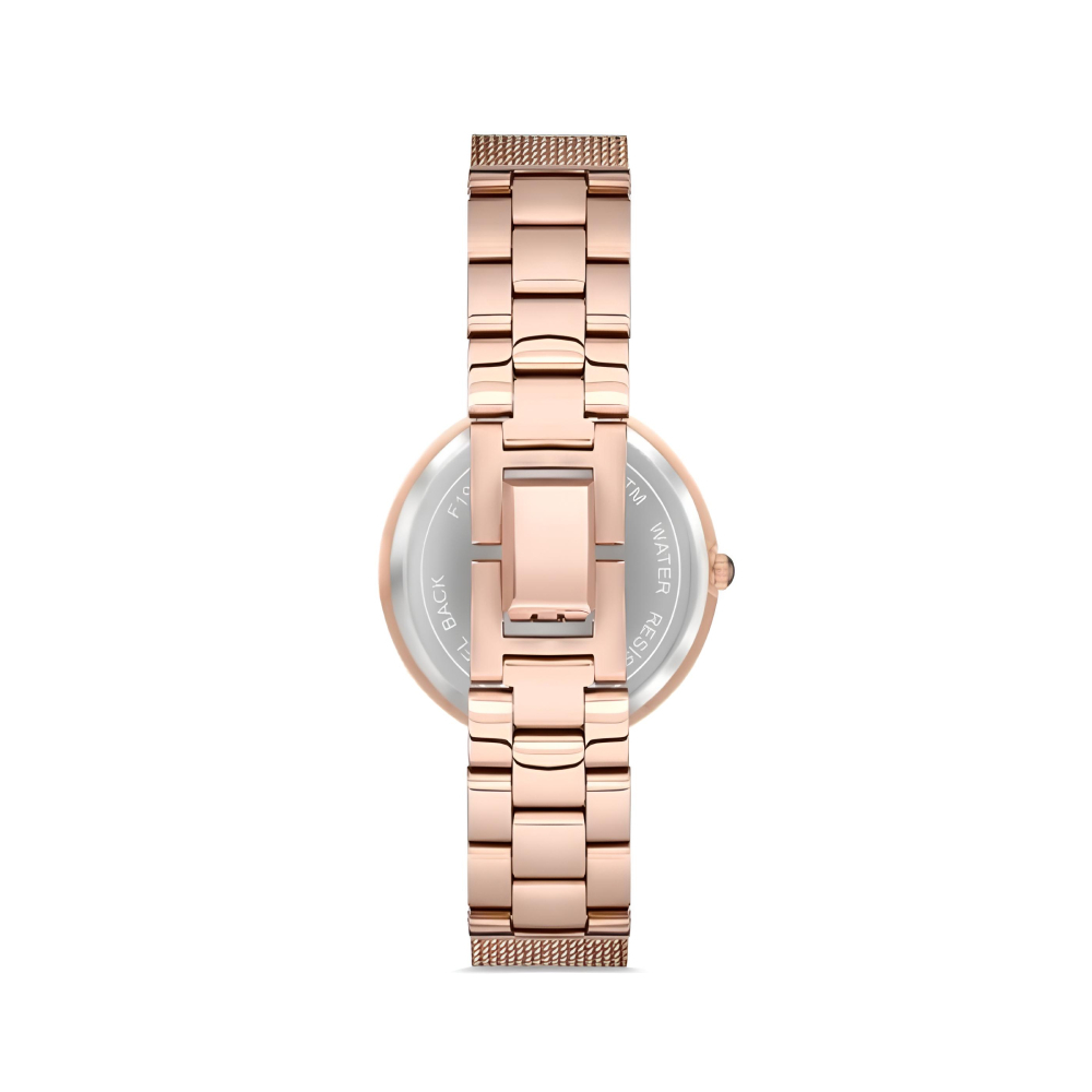 Ferro Rose Çelik Hasır Kordon Kadın Kol Saati Su Geçirmez TH-F21155C-C - 2