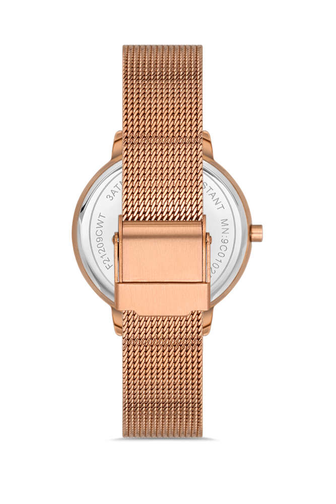 Ferro Rose Çelik Hasır Kordon Kadın Kol Saati Su Geçirmez TH-FL21242C-C - 2