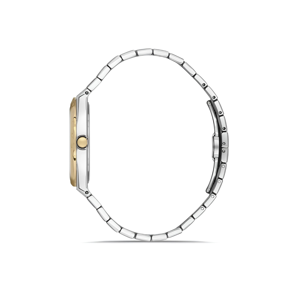 Ferro Sarı Gümüş Renk Çelik Kordon Erkek Kol Saati Fonksiyonlar Aktif 3 ATM Su Geçirmez FM40133A-D6 - 3