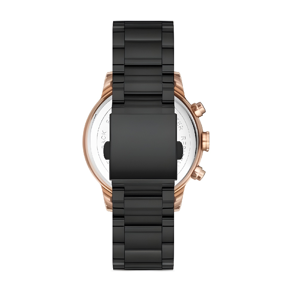 Ferro Siyah Çelik Kordon Erkek Kol Saati Tüm Fonksiyonlar Aktif 3 ATM Su Geçirmez TH-FM31916A-R - 2