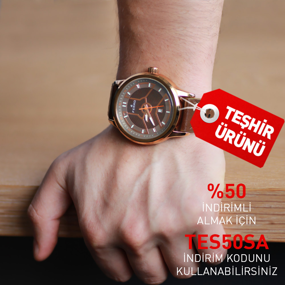 FERRO TH-F51355WT Erkek Kol Saati - 1
