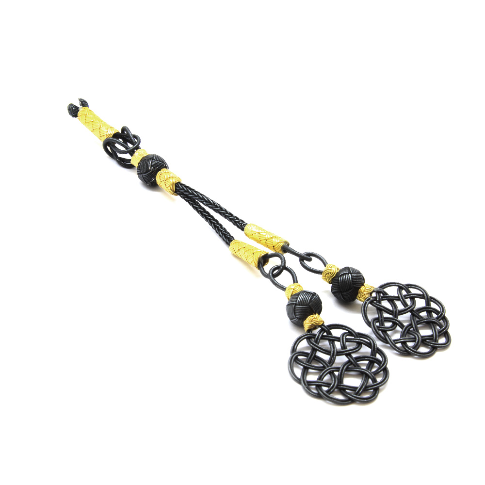 Oksitli Gri Renk 1000 Ayar Gümüş 2 li Kazaz Püskül - 2