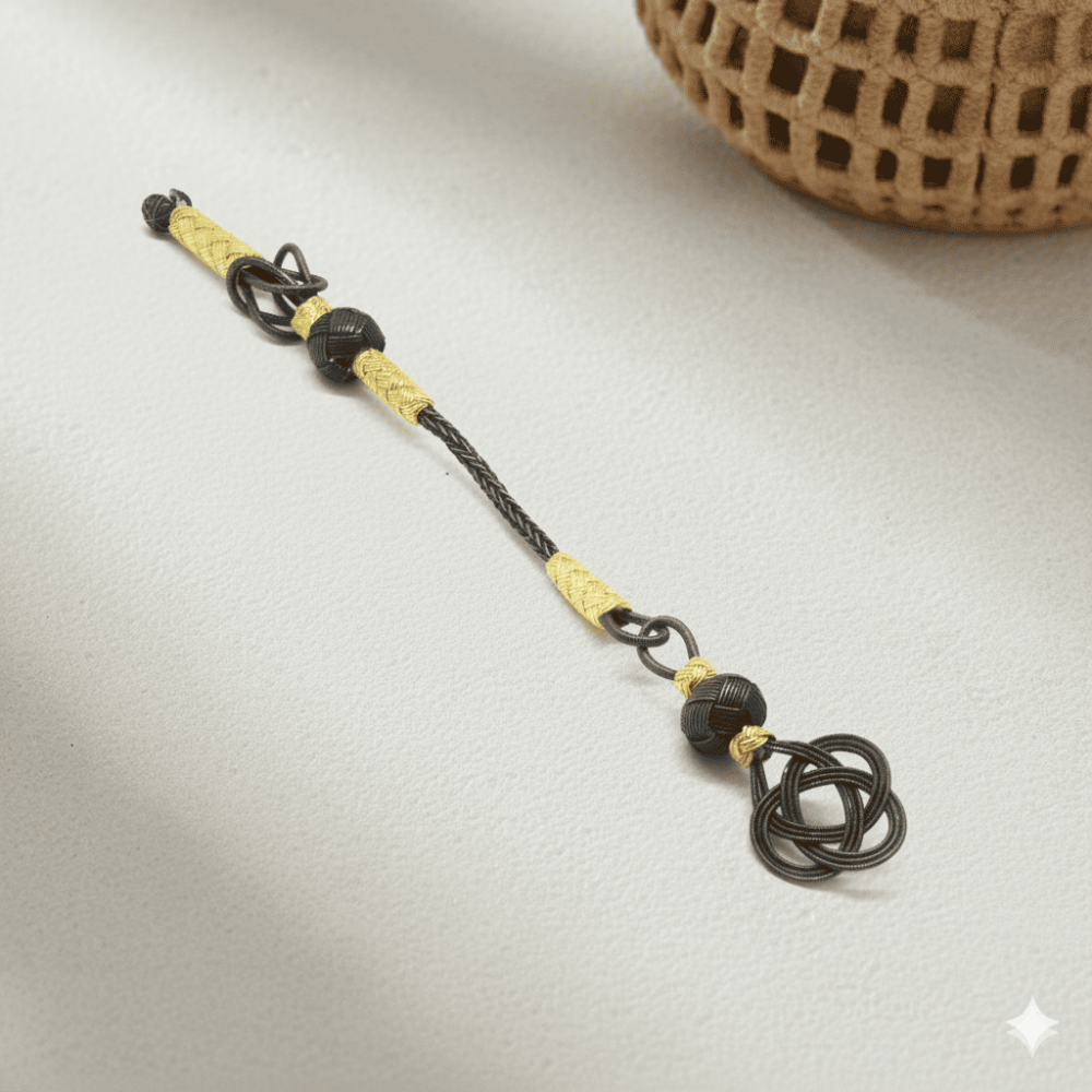 Oksitli Gri Renk 1000 Ayar Gümüş Kazaz Püskül - 1