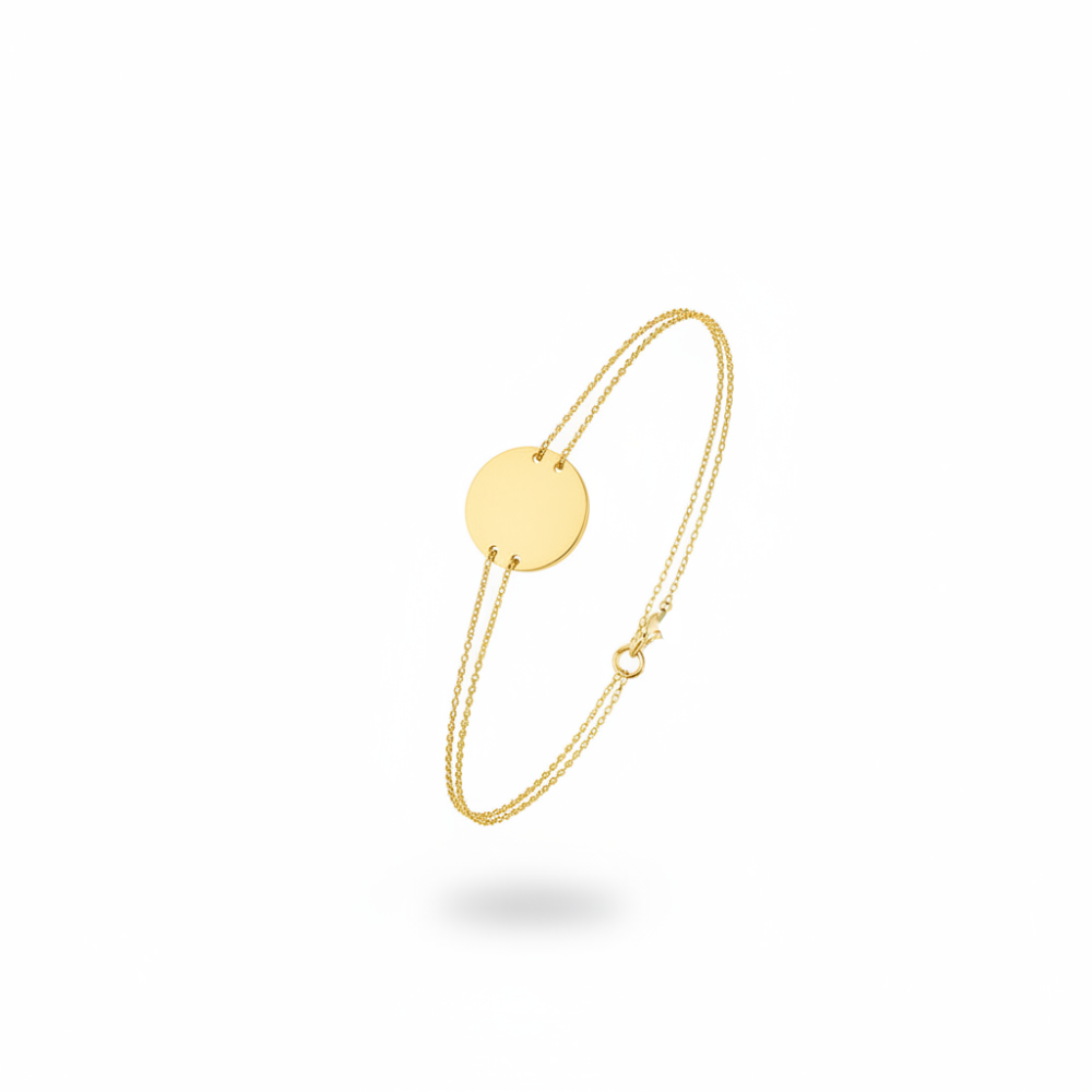 Altın Renk İsme Özel Yazılı 925 Ayar Gümüş Kadın Bileklik - 4