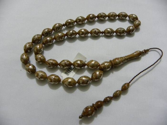 Gümüş İşlemeli Kuka Tesbih - 1