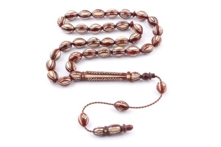 Gümüş ve Mine İşlemeli Kuka Tesbih - Tesbihane