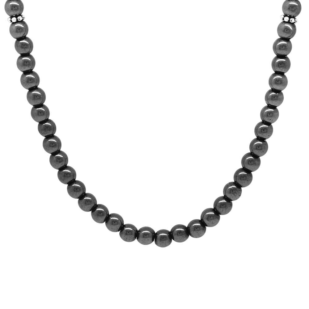 Bileklik Kolye Tesbih 3 ü 1 Arada 99 Taneli Çok Amaçlı Hematit Doğaltaş Aksesuar - 6