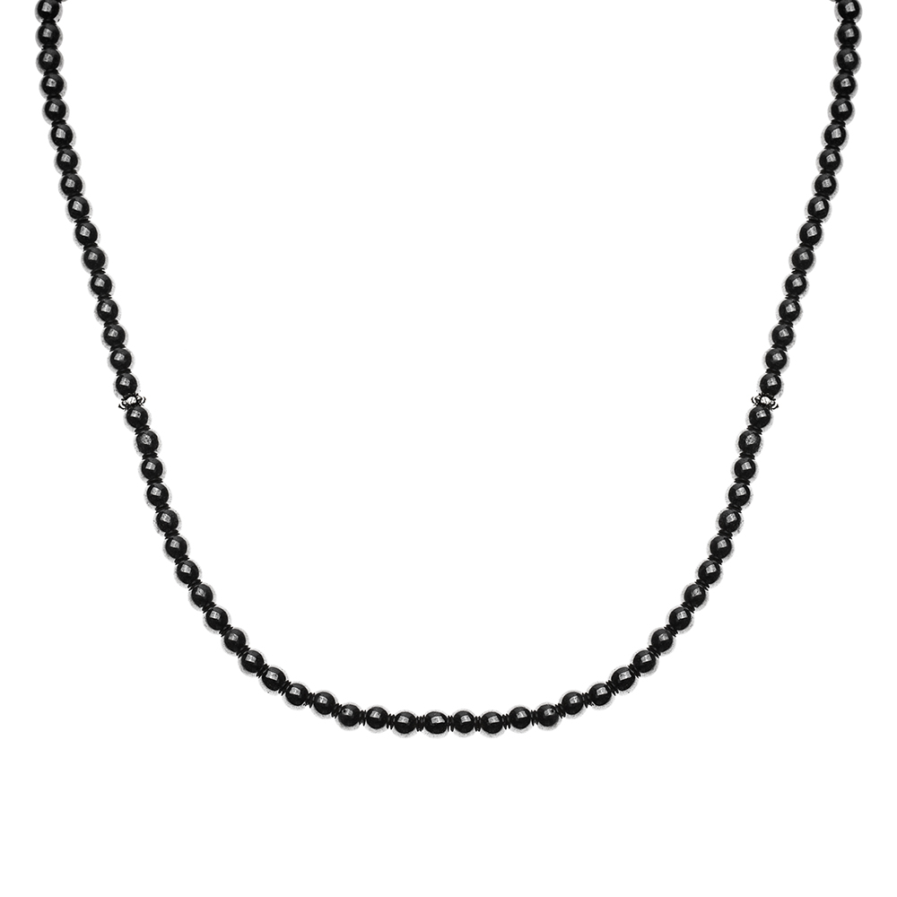 Bileklik Kolye Tesbih 3 ü 1 Arada 99 Taneli Çok Amaçlı Hematit Doğaltaş Takı - 8