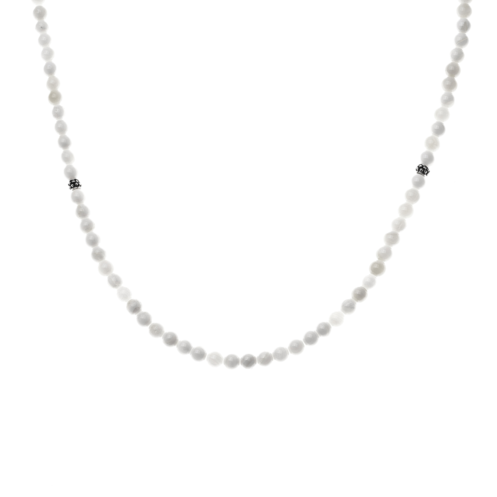 Bileklik Kolye Tesbih 3 ü 1 Arada 99 Taneli Çok Amaçlı Sedef Doğaltaş Aksesuar - 8