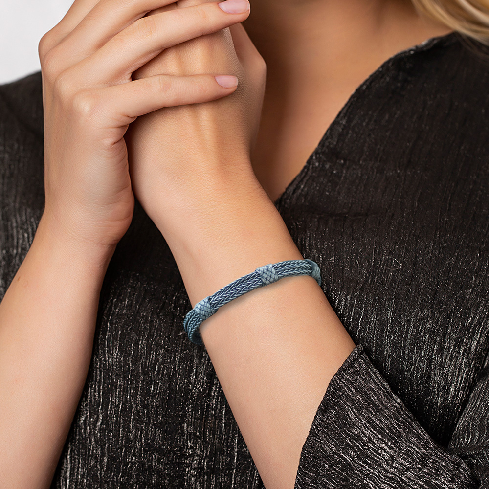 Titizlikle İşlenmiş El Örgüsü Asil Çerkez Tasarım 1000 Ayar Gümüş Kazaz Kadın Bileklik - 3