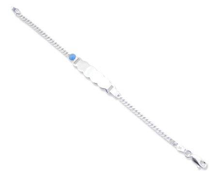 İsim Yazılı Gümüş Çocuk Bilekliği(Model-3) - Tesbihane