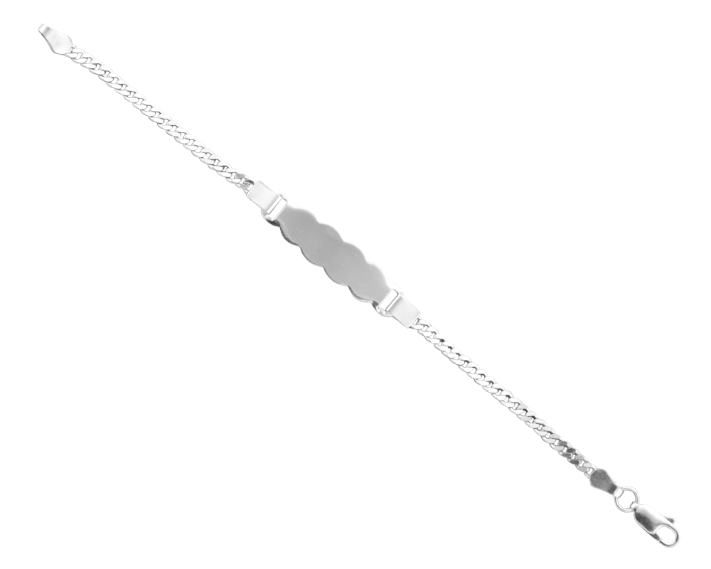 İsim Yazılı Gümüş Çocuk Bilekliği(Model-5) - 1