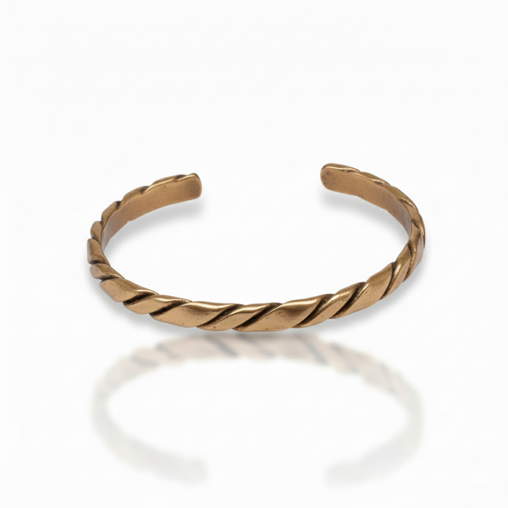 Kadın Bakır Bileklik - Otantik Burma Tasarım - Ayarlanabilir Yapı - 4