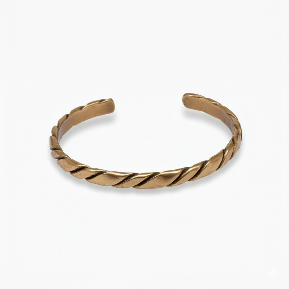 Kadın Bakır Bileklik - Otantik Burma Tasarım - Ayarlanabilir Yapı - 5