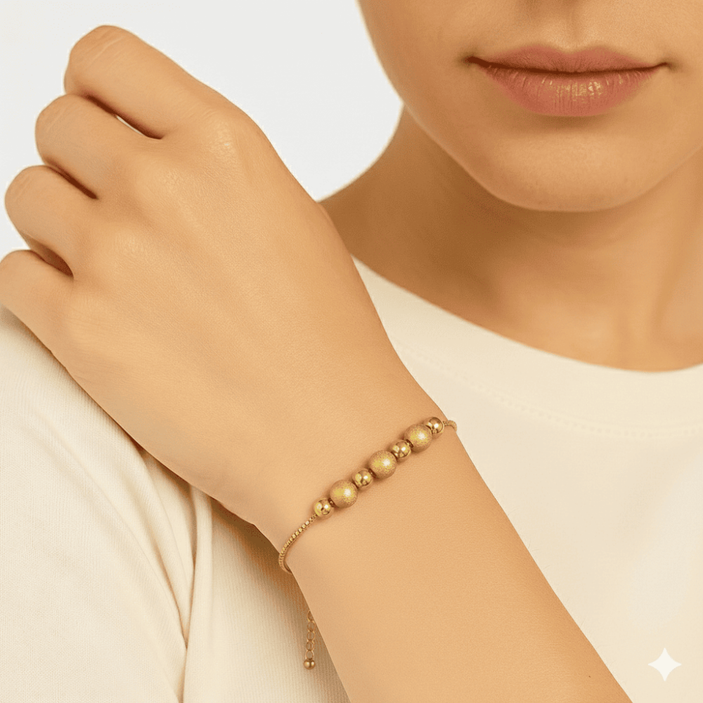 Kadın Çelik Bileklik - Toplu Box Model - Altın Renk - 2