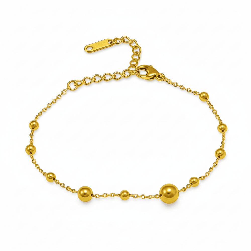 Kadın Çelik Bileklik - Toplu Forsa Model - Altın Renk - 4