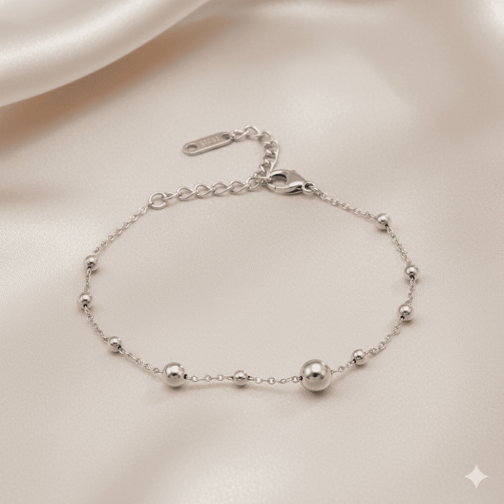 Kadın Çelik Bileklik - Toplu Forsa Model - Gümüş Renk - 3