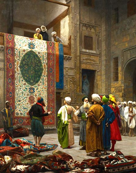 Kahire Halı Pazarı Kanvas Tablo - 2