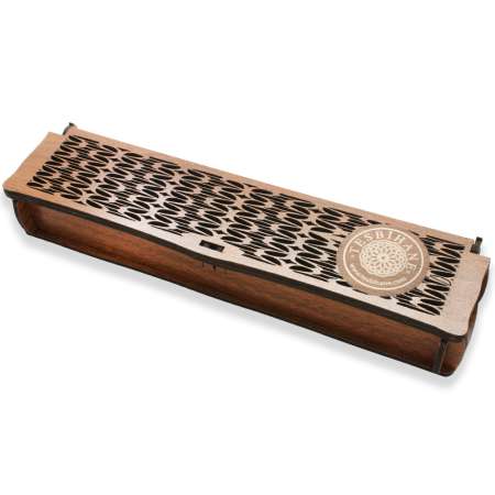 Kahverengi Üzeri Desenli Ahşap Elegance Tesbih Kutusu - Tesbihane