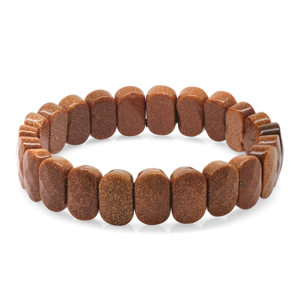 Kahverengi Yıldıztaşı Doğaltaş Rolex Erkek Bileklik - 3