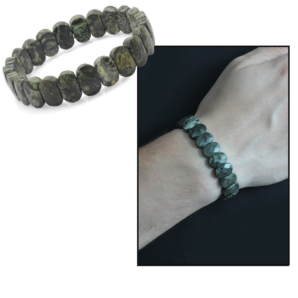Kanbaba Jasper Doğaltaş Rolex Erkek Bileklik - 1