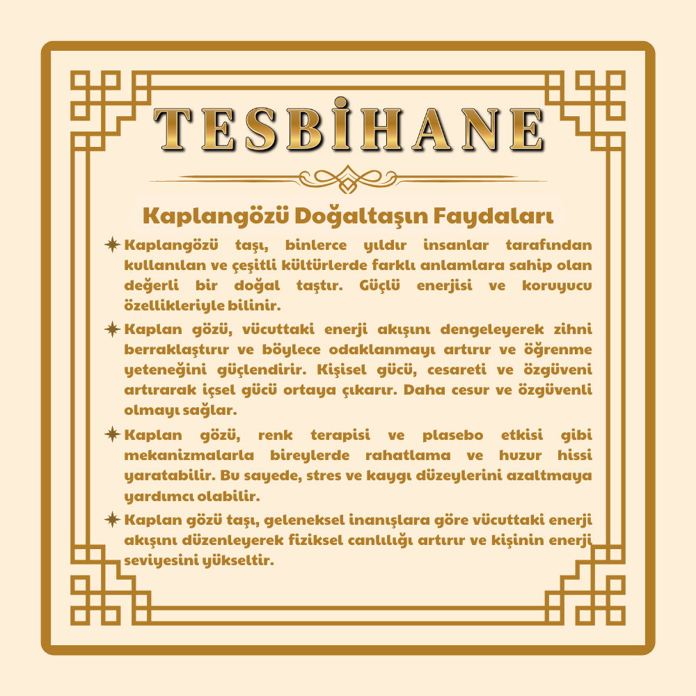 Kararmaz Metal Arnavut Zincir Püsküllü Küre Kesim Yeşil Kaplangözü Doğaltaş Tesbih - 5