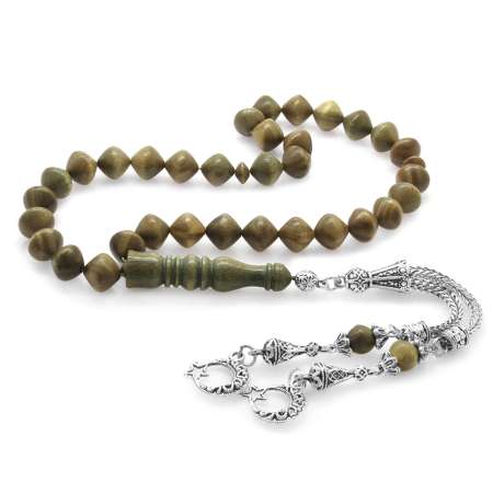 Kararmaz Metal Ayyıldız Püsküllü İstanbul Kesim Pelesenk Tesbih - Tesbihane