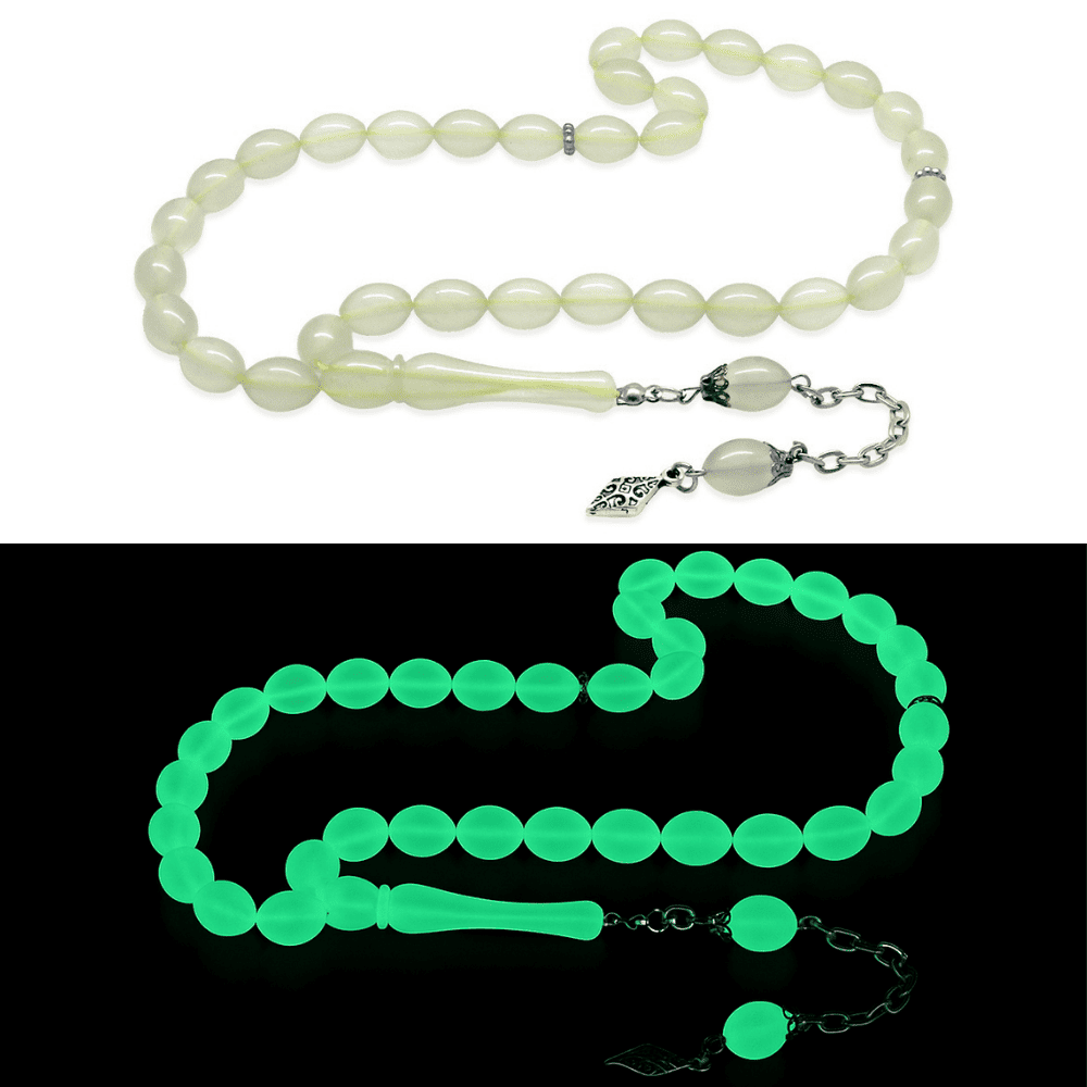 Kararmaz Metal Püsküllü Arpa Kesim Kedigözü Tesbih - 2