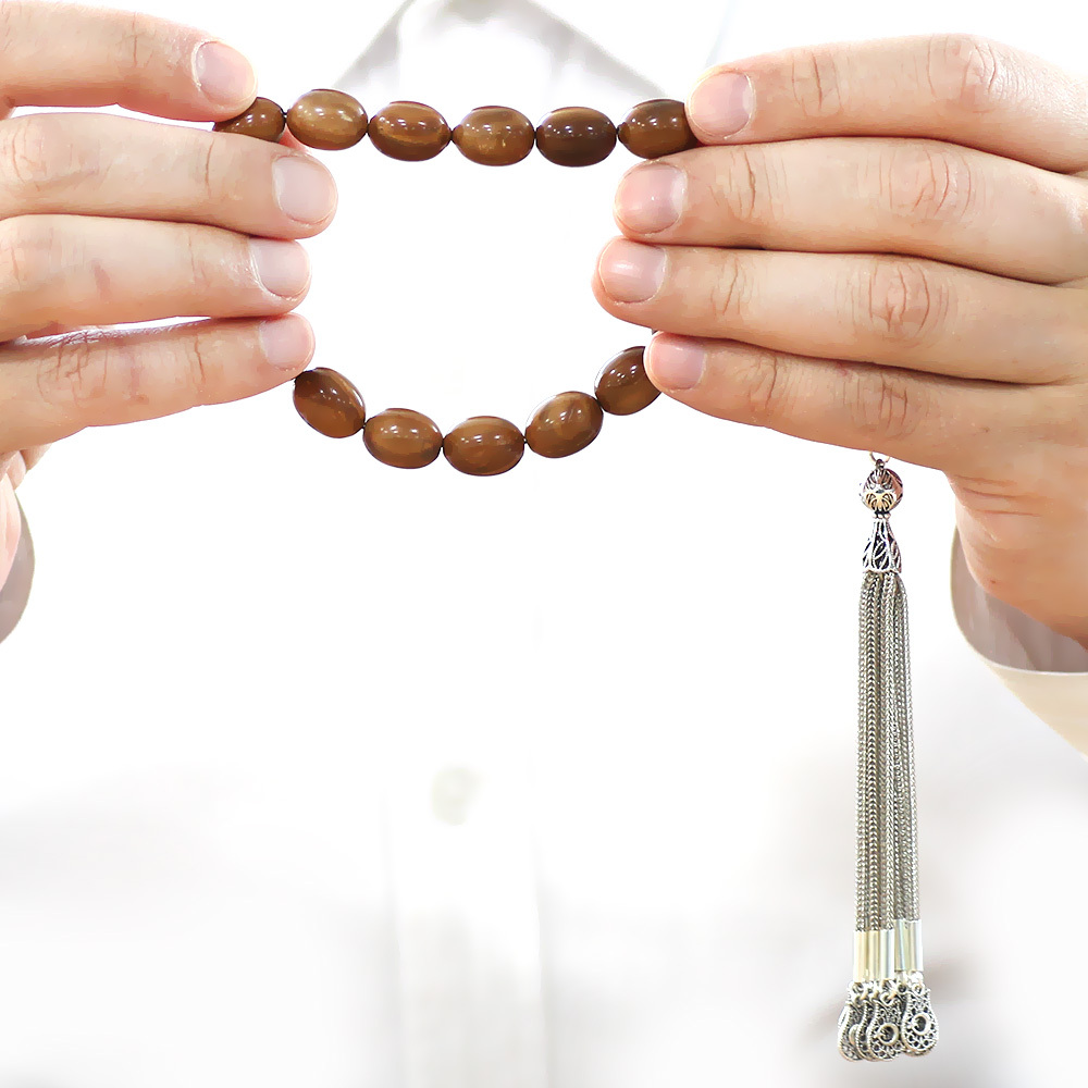 Kararmaz Metal Püsküllü Arpa Kesim Kuka Efe Tesbih - 4