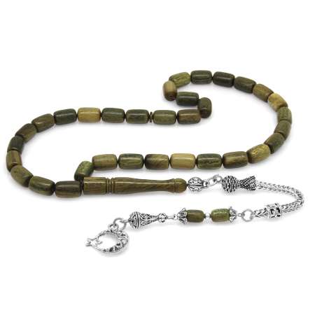 Kararmaz Metal Püsküllü Kapsül Kesim Pelesenk Tesbih - Tesbihane