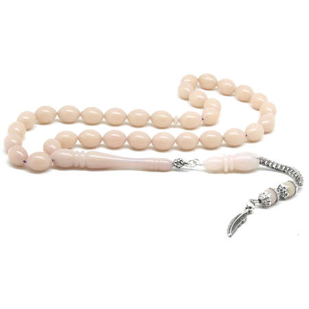 Kararmaz Metal Püsküllü Arpa Kesim Renk Değiştiren Bukalemun Tesbih - M2 - Tesbihane