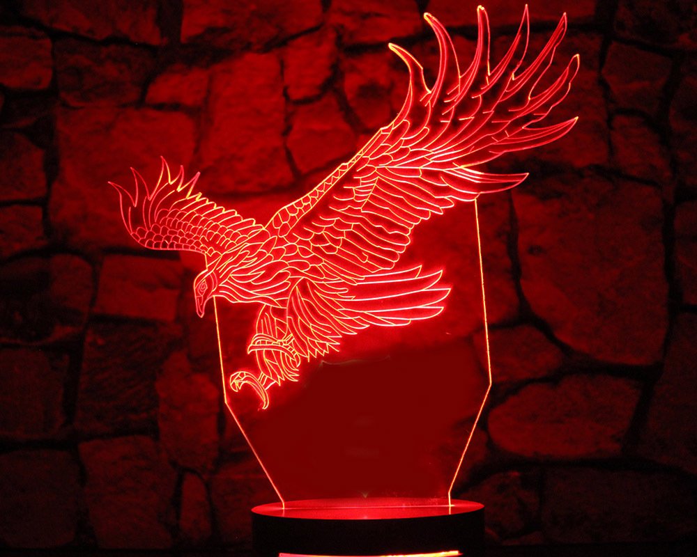 Kartal Tasarım 3D Led Lamba - 5