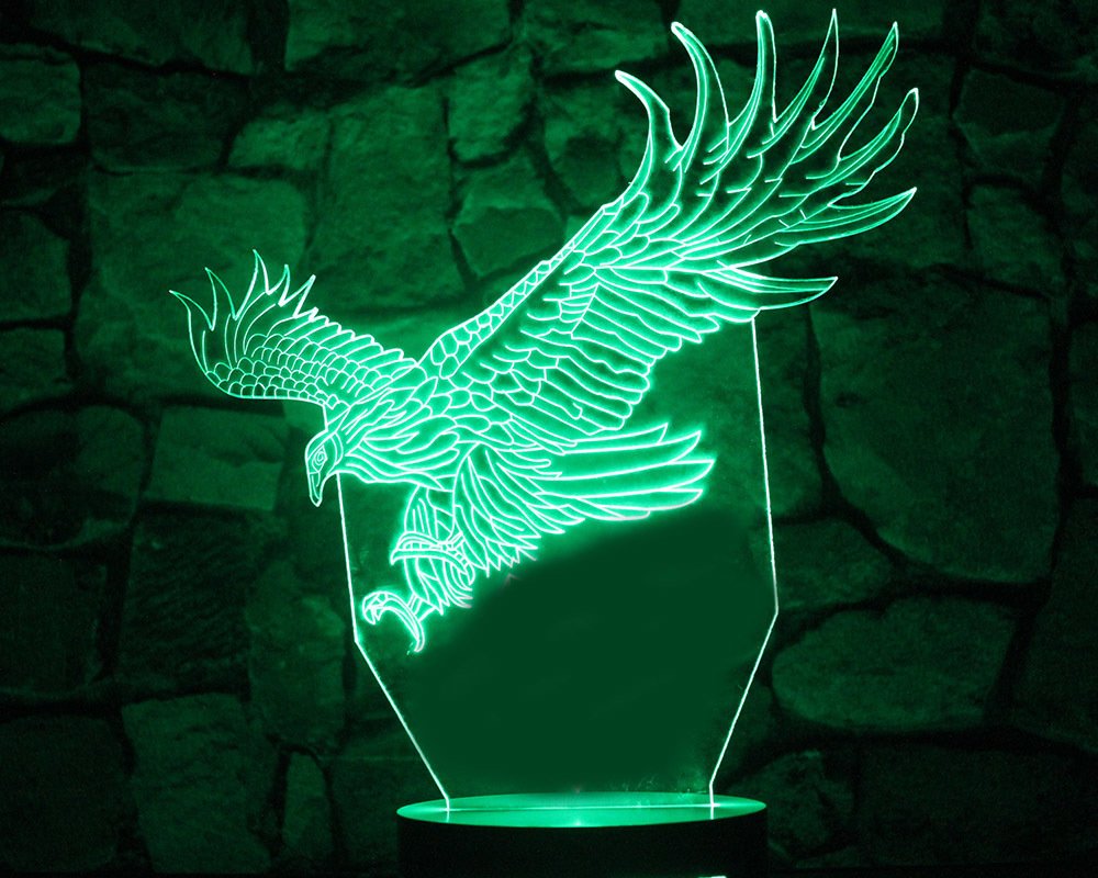 Kartal Tasarım 3D Led Lamba - 4